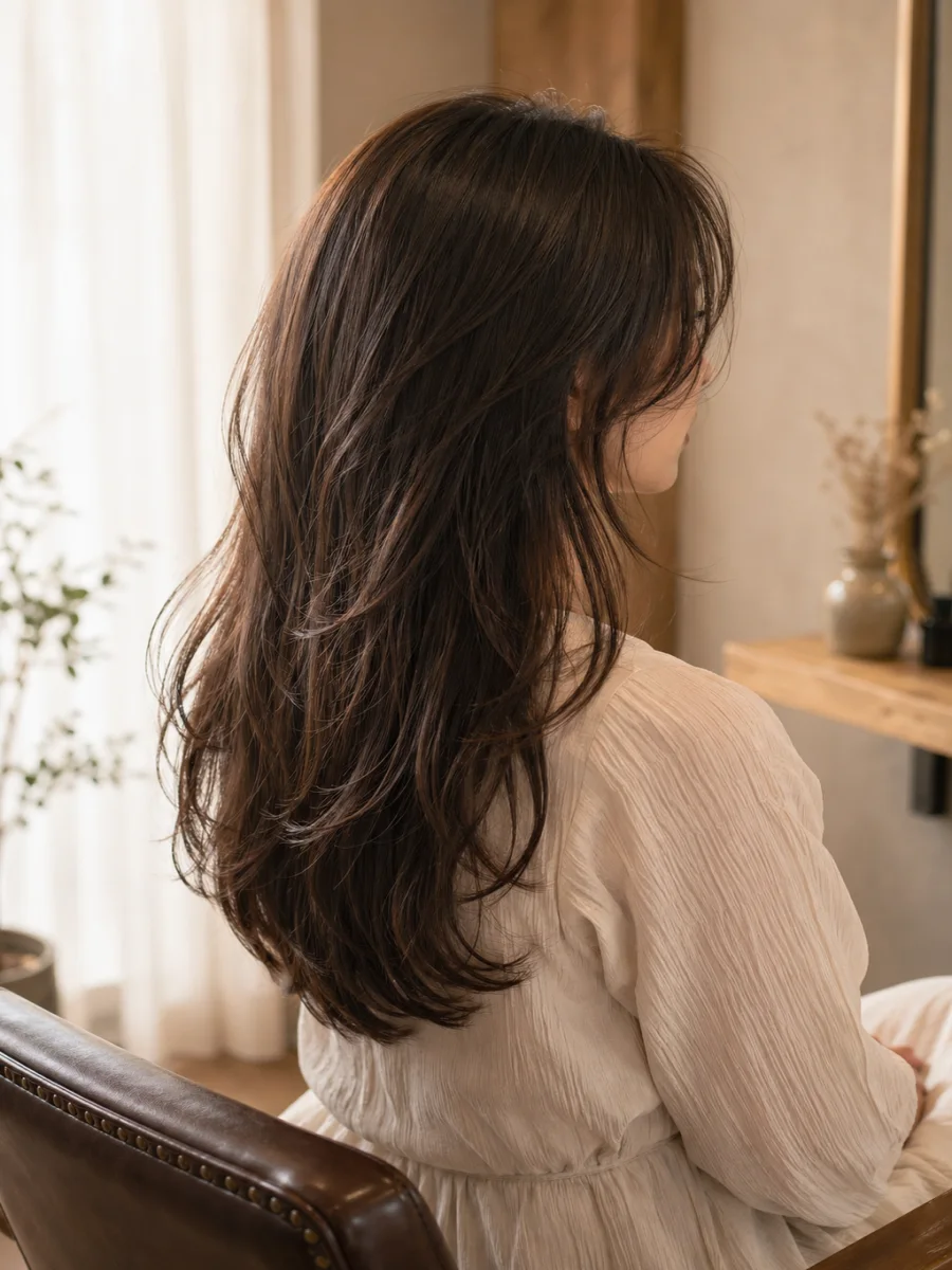 ロングレイヤー × 顔まわり